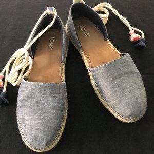 TOMS ankle wrap sandals